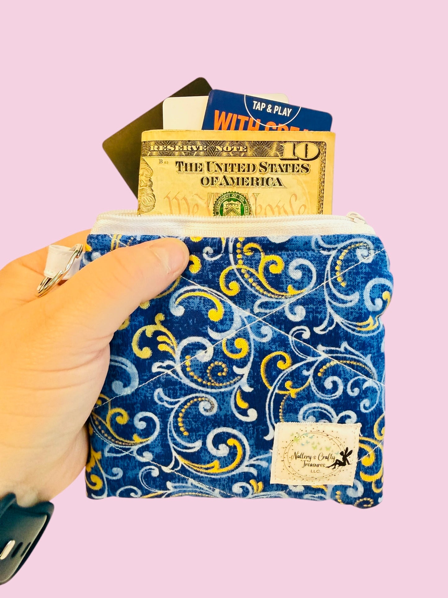 The “Blue” Keychain Wallet