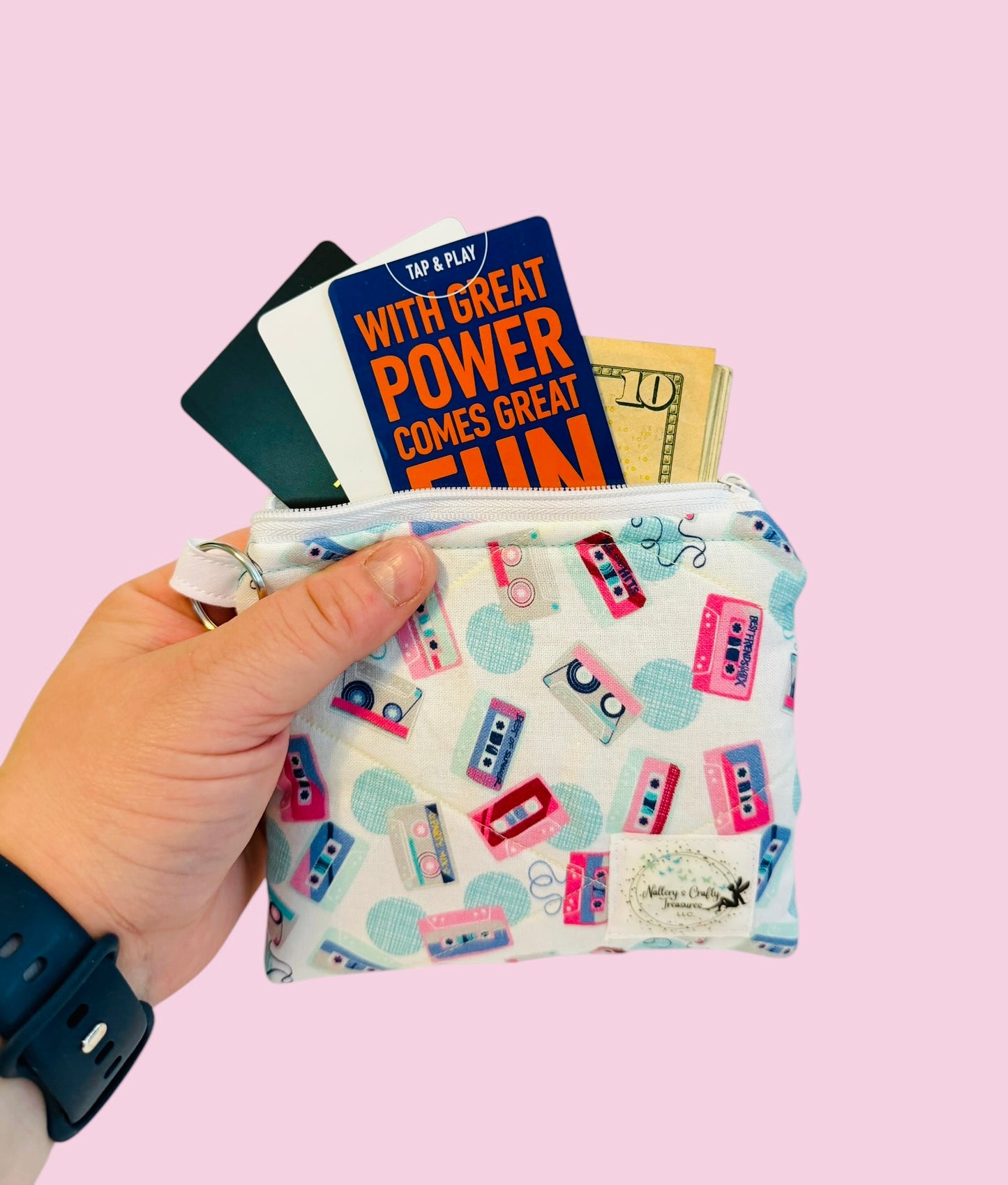 The Throwback Cassettes Keychain Wallet