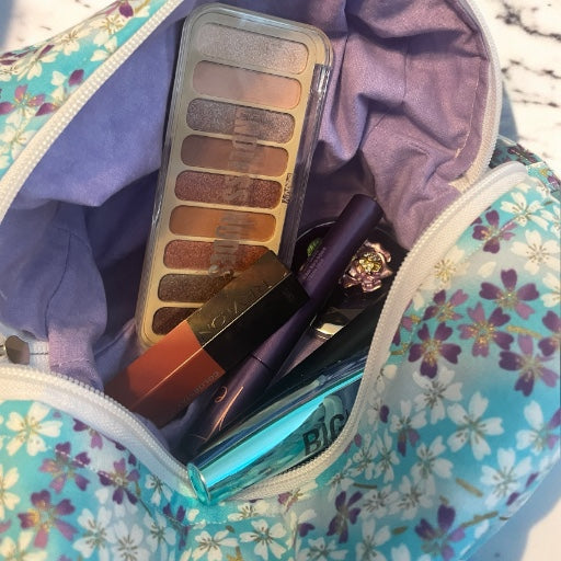 The “Sky” Quilted Makeup Bag