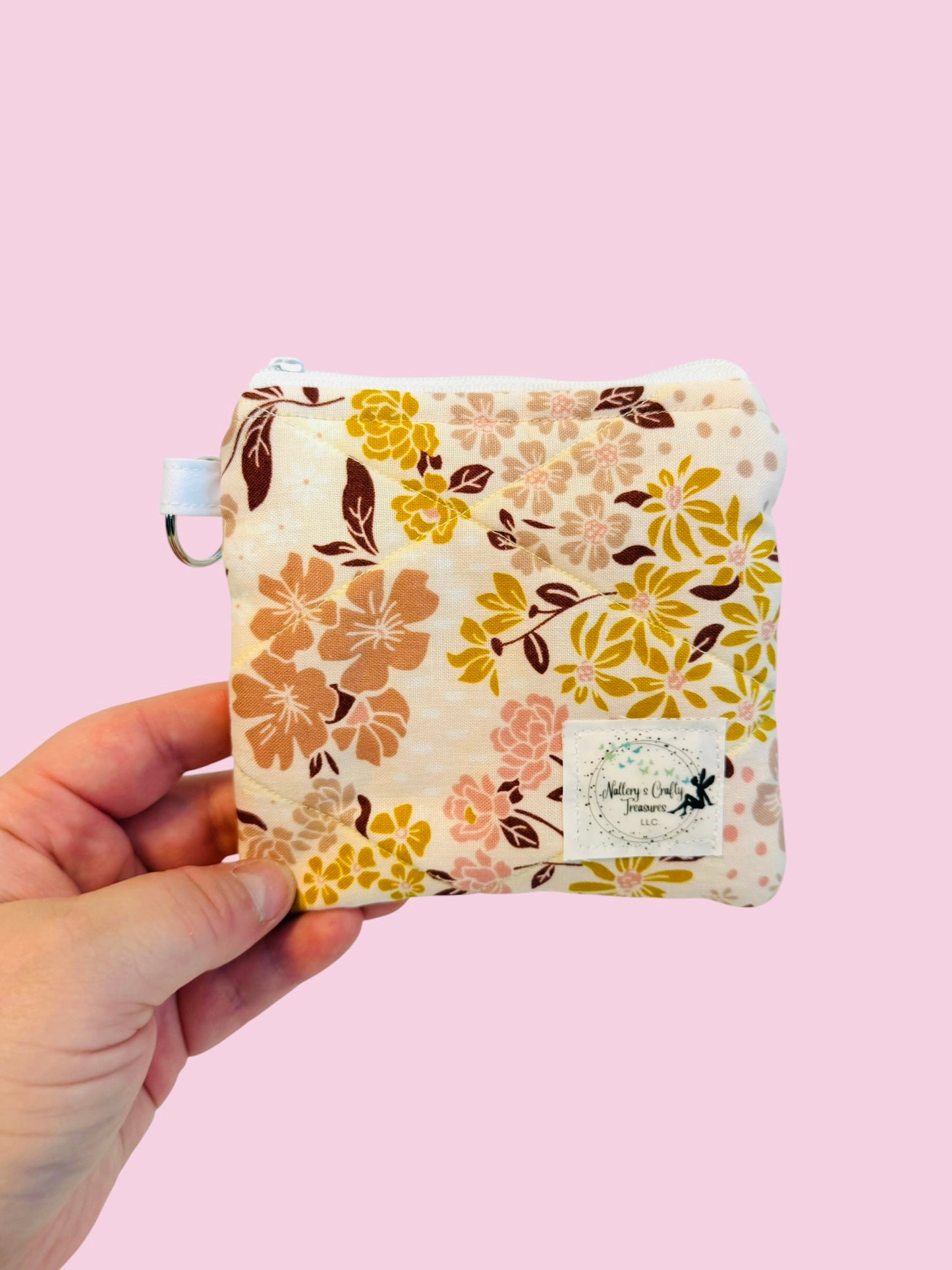 The “Charlotte” Floral Keychain Wallet