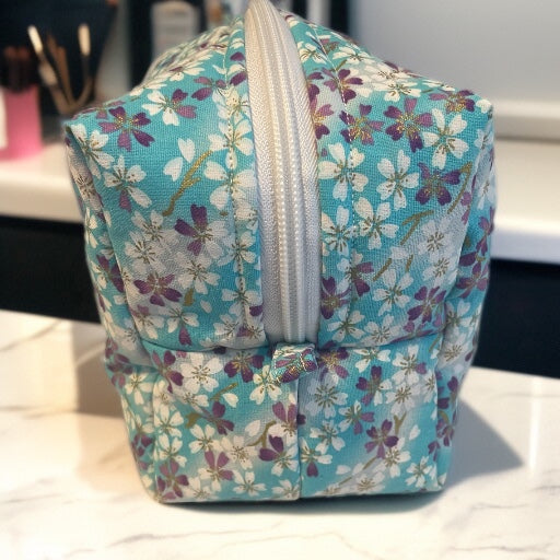 The “Sky” Quilted Makeup Bag