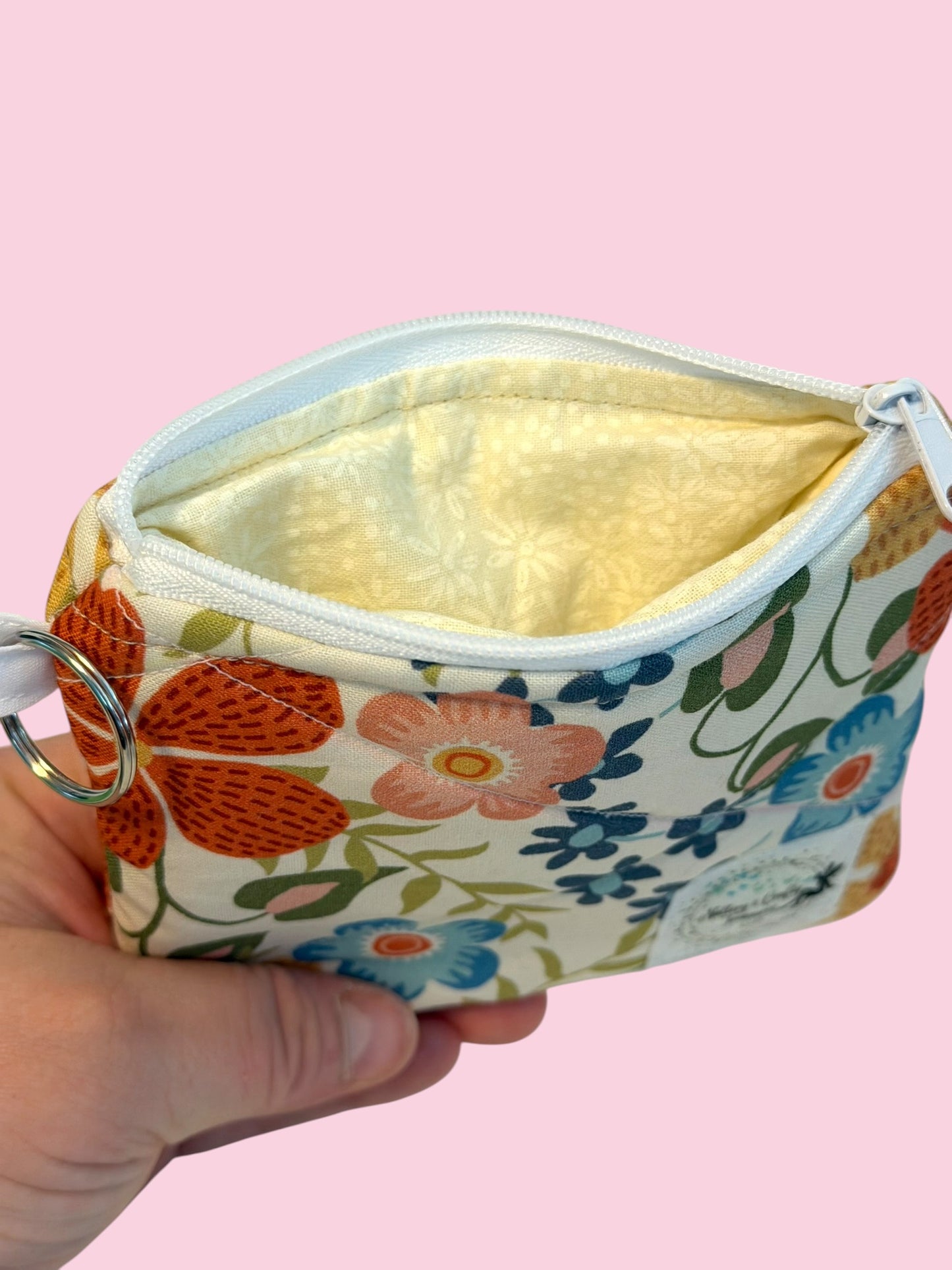The “Kelly” Floral Keychain Wallet