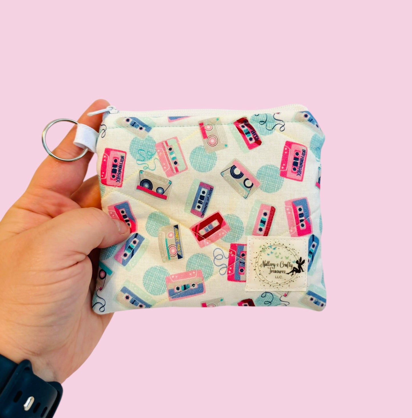 The Throwback Cassettes Keychain Wallet